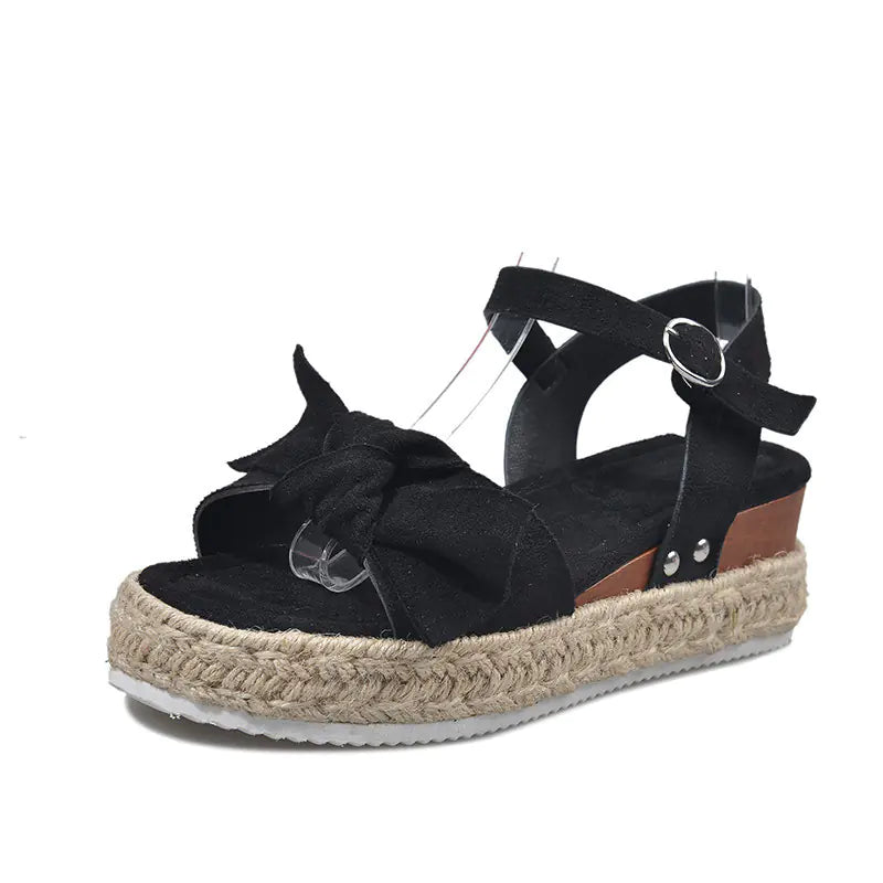 Flat Hemp Rope Women's Sandals