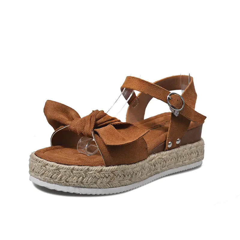 Flat Hemp Rope Women's Sandals